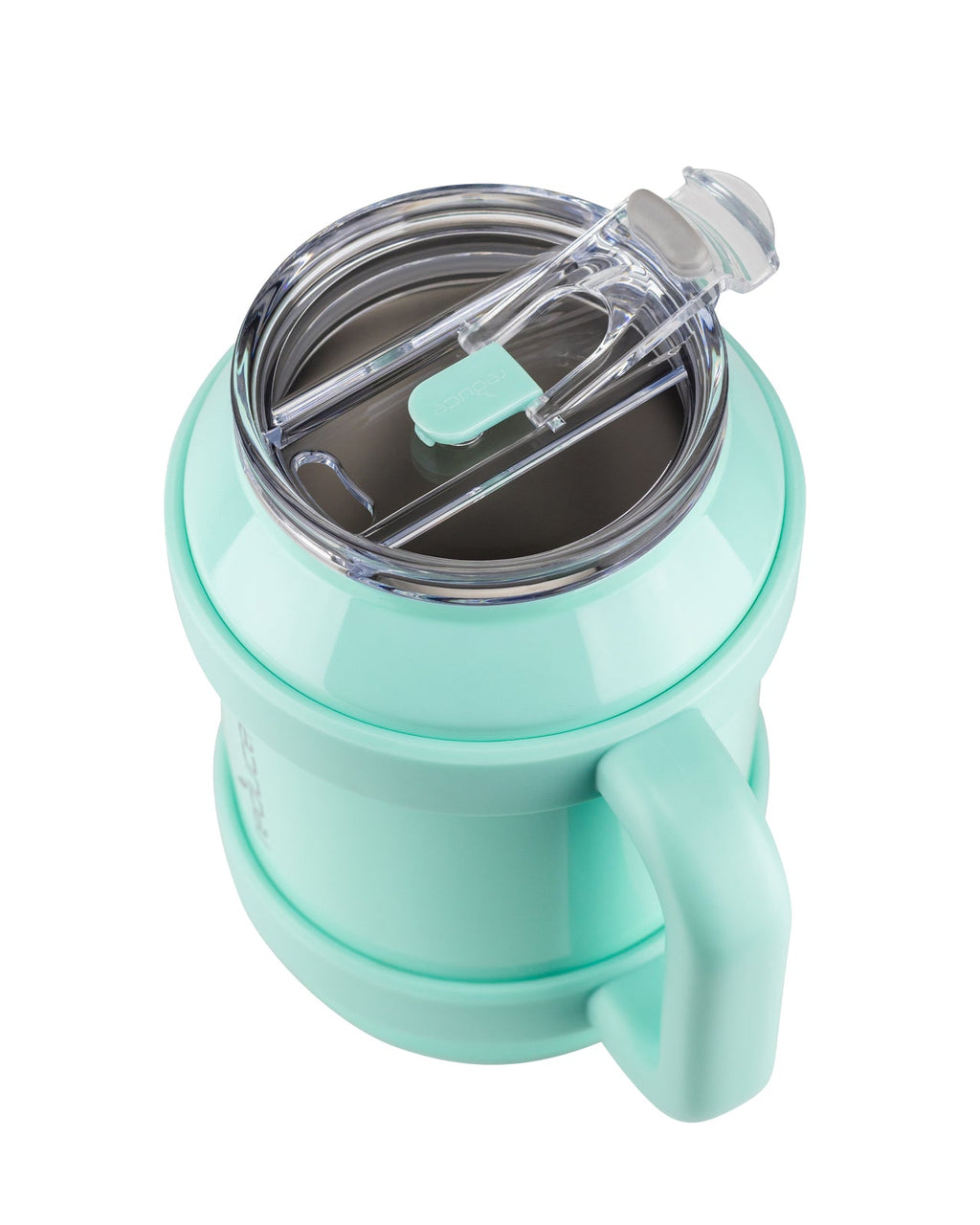 Reduce 50oz Stainless Steel Mug With Straw, Lid & Easy-Carry Handle, Mild Mint